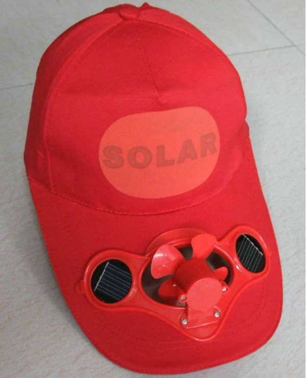 solar fan cap